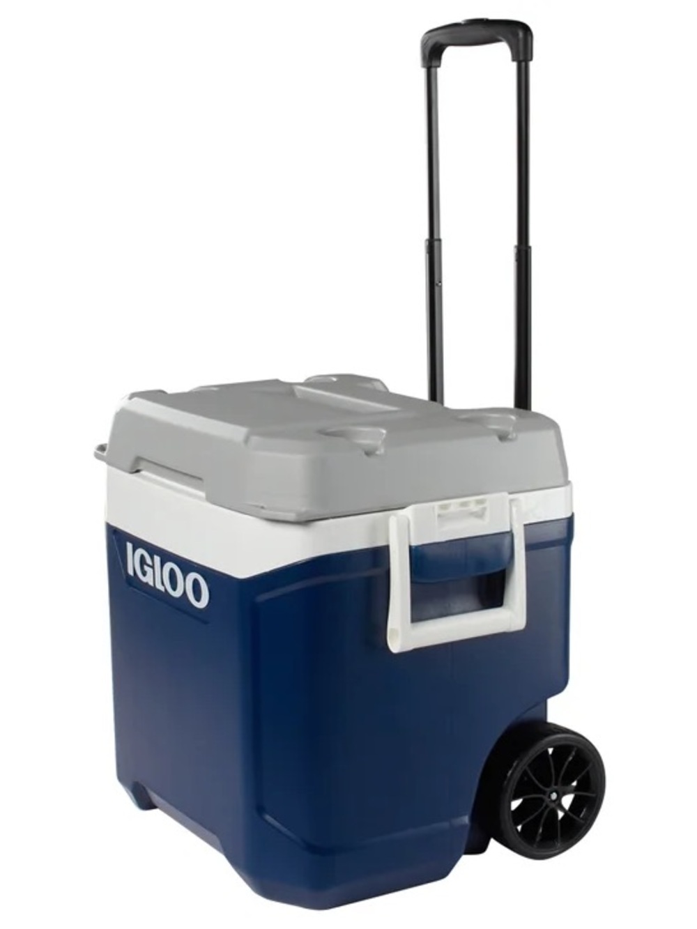 Igloo MaxCold Latitude 62 Quart Rolling Cooler with Telescoping Handle